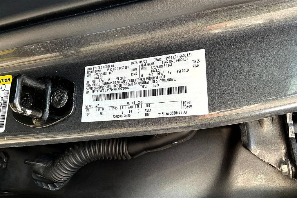 Certified 2022 Ford F150 XLT w/ Equipment Group 302A High AWD/4WD image 24