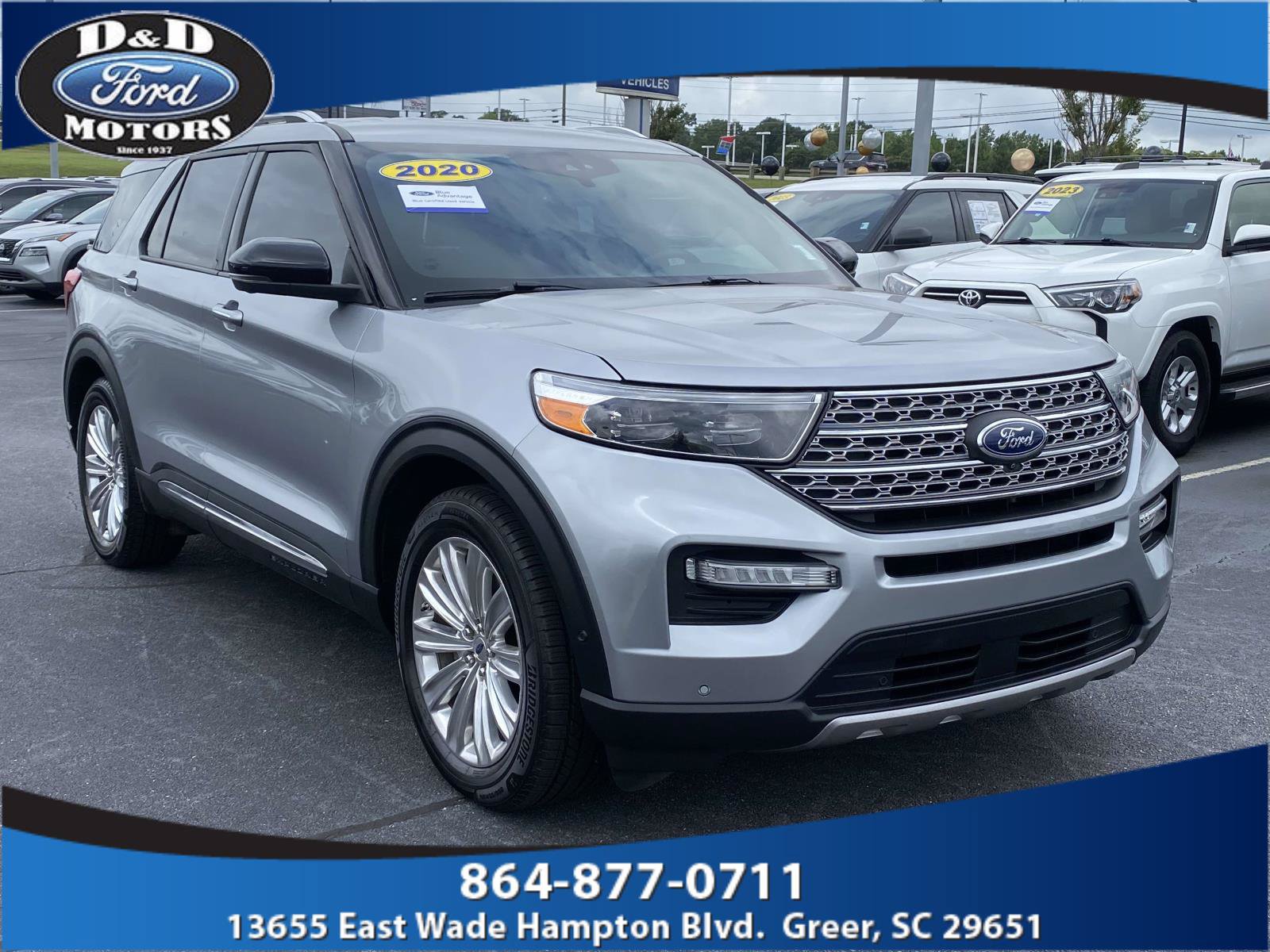 Certified 2020 Ford Explorer Limited w/ Class III Trailer Tow Package RWD image 1