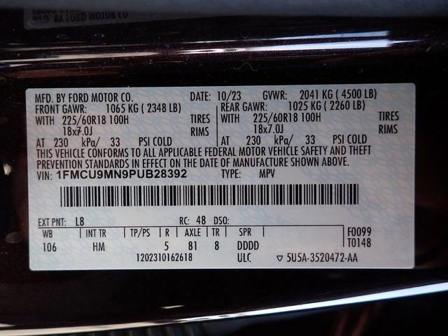 Certified 2023 Ford Escape ST-Line w/ Tech Pack #1 image 21