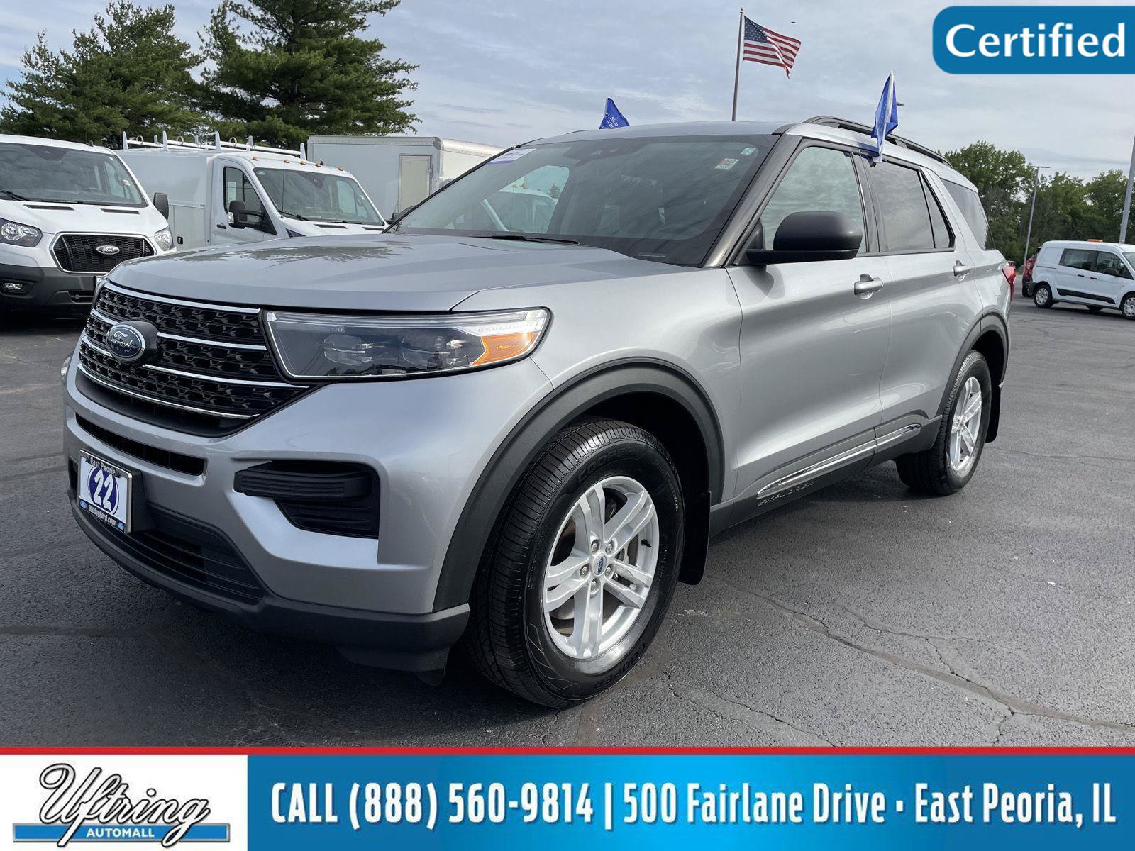 Certified 2022 Ford Explorer XLT w/ Class IV Trailer Tow Package AWD/4WD image 1
