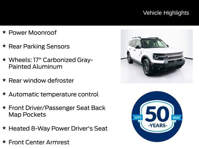 Certified 2025 Ford Bronco Sport Big Bend w/ Convenience Package image 11