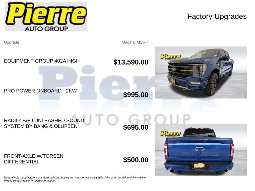 Certified 2022 Ford F150 Tremor w/ Equipment Group 402A High AWD/4WD image 13