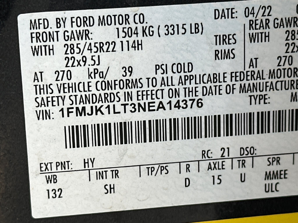 Certified 2022 Ford Expedition Max Platinum RWD image 36