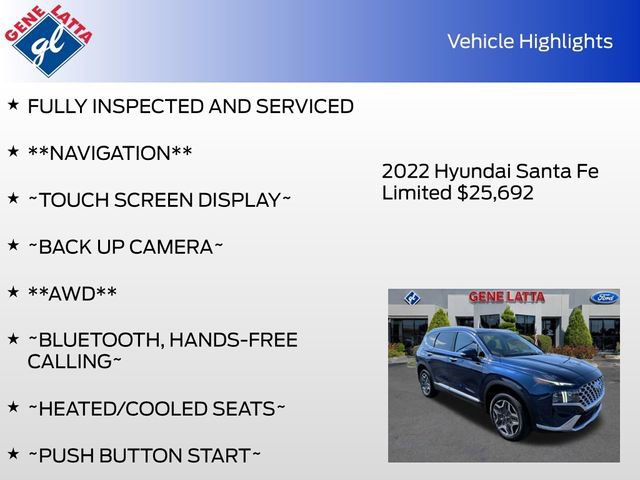 Used 2022 Hyundai Santa Fe Limited image 33