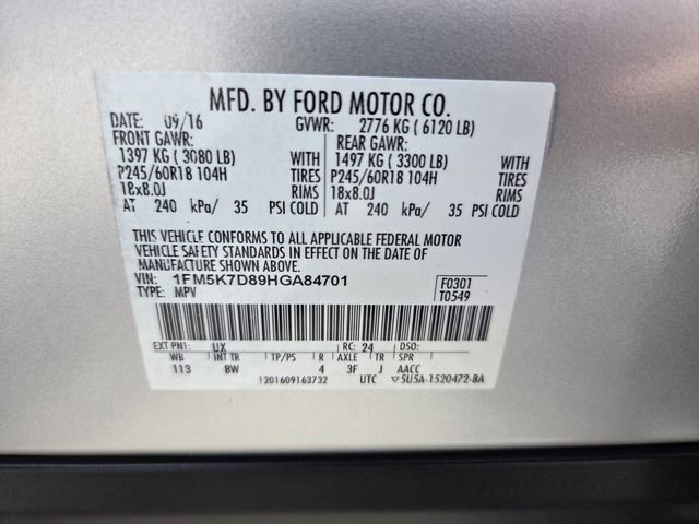 Certified 2017 Ford Explorer XLT w/ Equipment Group 201A FWD image 22