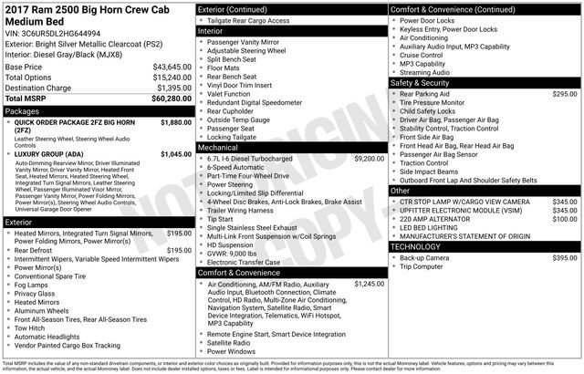 Used 2017 RAM 2500 Big Horn image 36