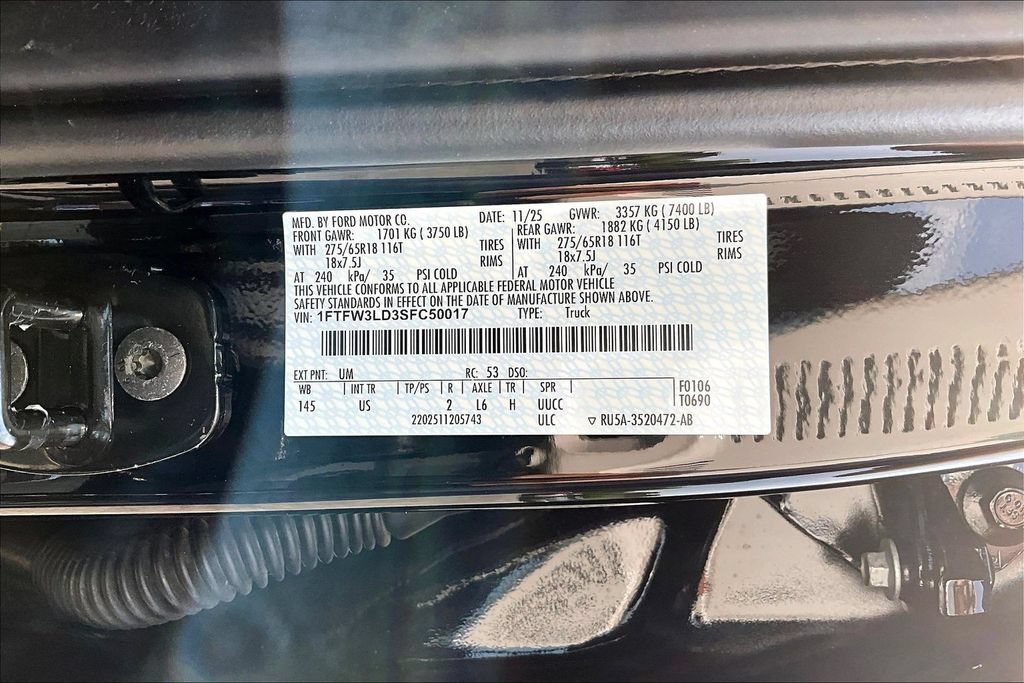 Certified 2025 Ford F150 XLT w/ Equipment Group 302A MID AWD/4WD image 36