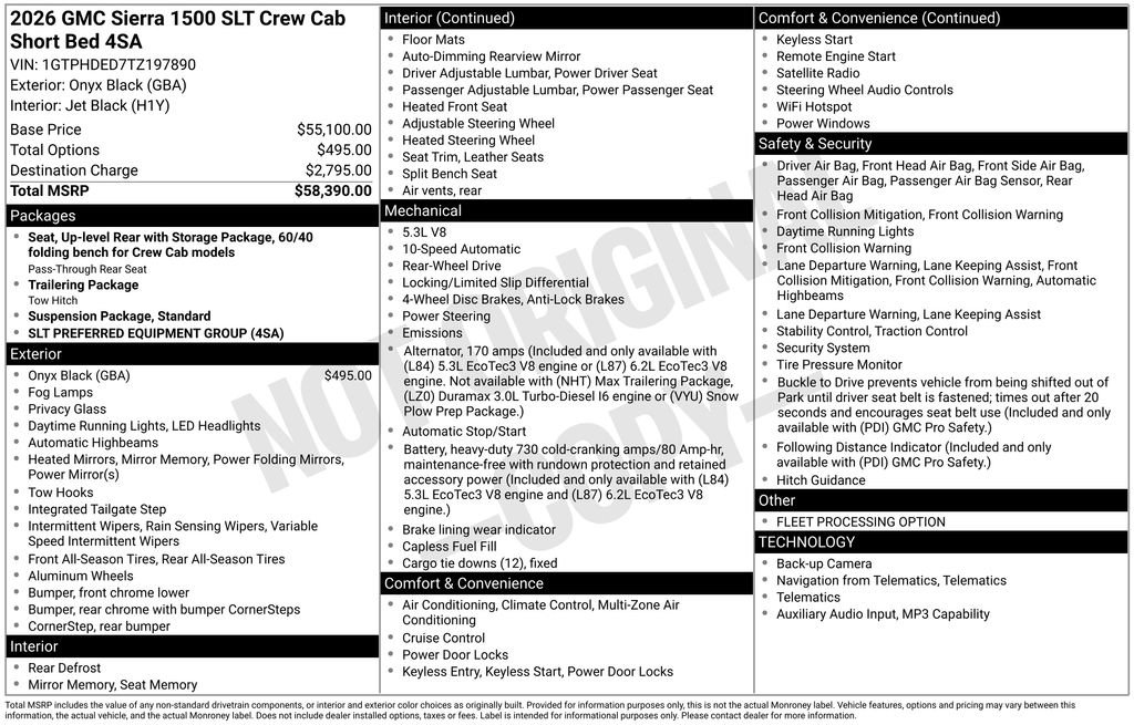 Used 2026 GMC Sierra 1500 SLT RWD image 9