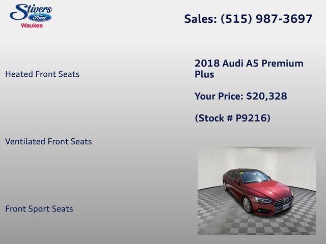 Used 2018 Audi A5 2.0T Premium Plus w/ Premium Plus AWD/4WD image 34
