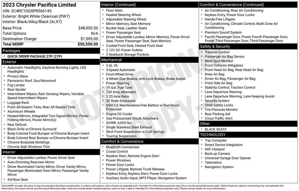 Used 2023 Chrysler Pacifica Limited image 29