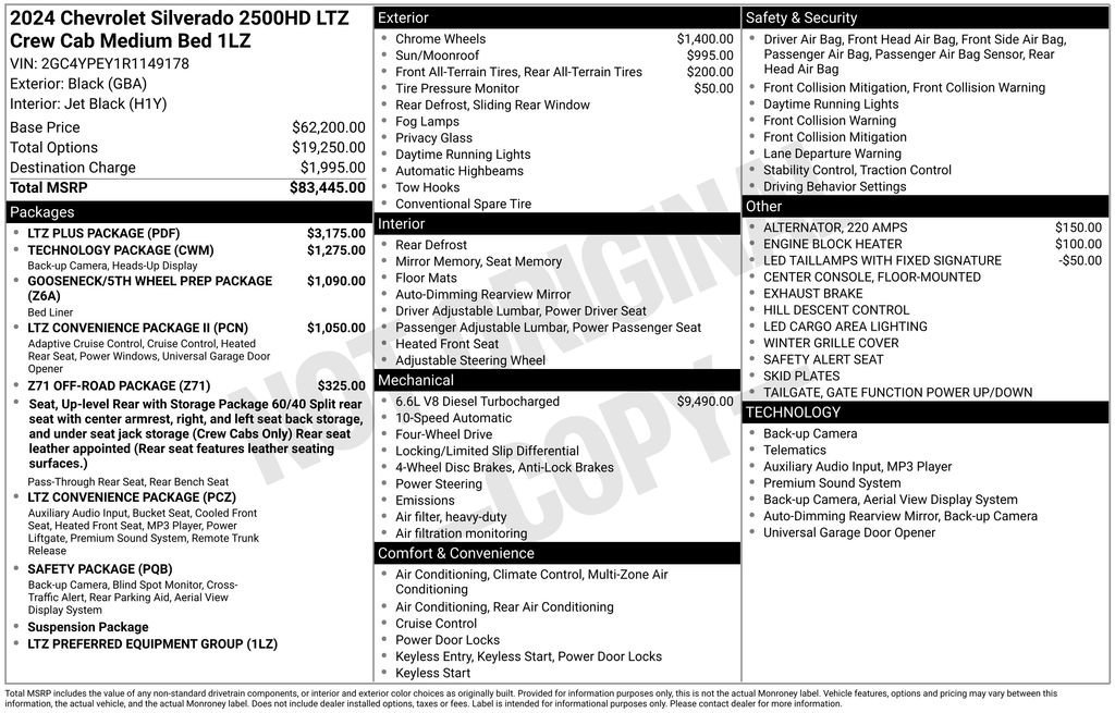 Used 2024 Chevrolet Silverado 2500 LTZ w/ LTZ Plus Package image 39