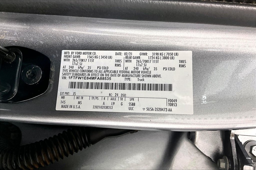 Certified 2021 Ford F150 XLT AWD/4WD image 32