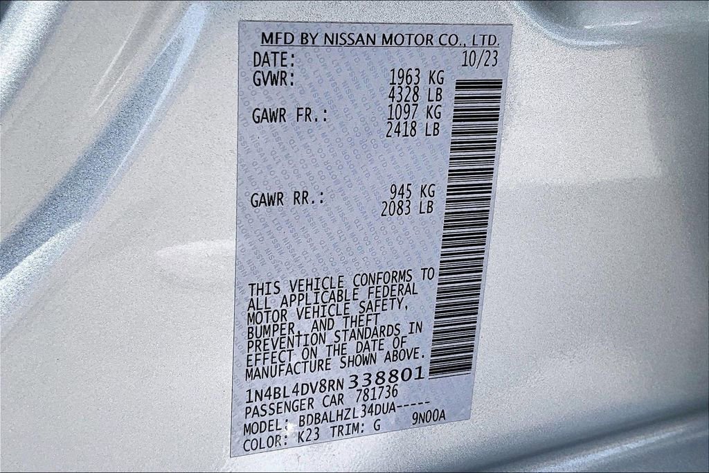Used 2024 Nissan Altima 2.5 SV FWD image 31