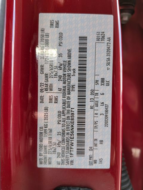 Certified 2022 Ford F150 Lariat AWD/4WD image 23