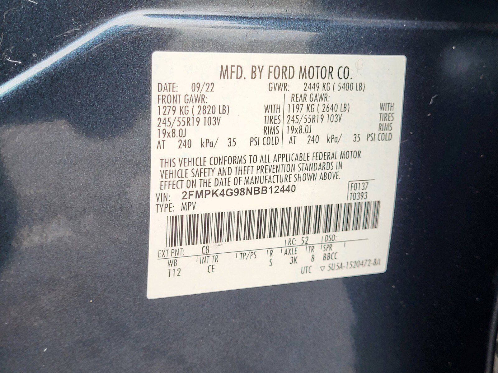 Certified 2022 Ford Edge SE w/ Black Appearance Package image 32