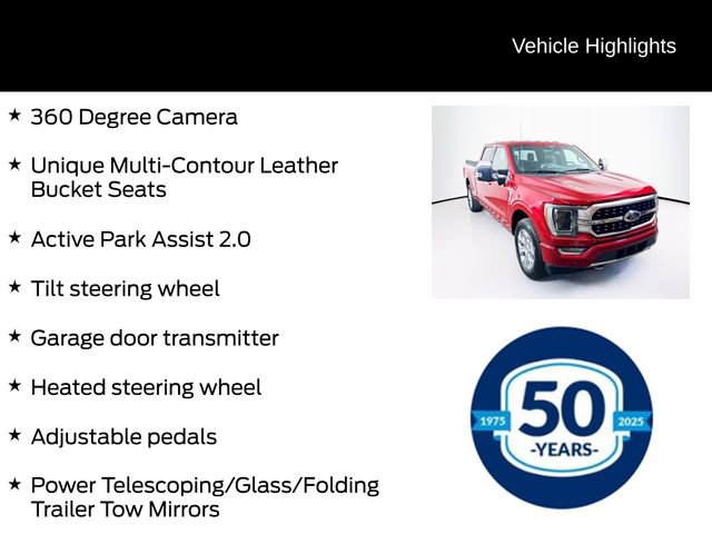 Certified 2021 Ford F150 Platinum w/ Equipment Group 701A High AWD/4WD image 26