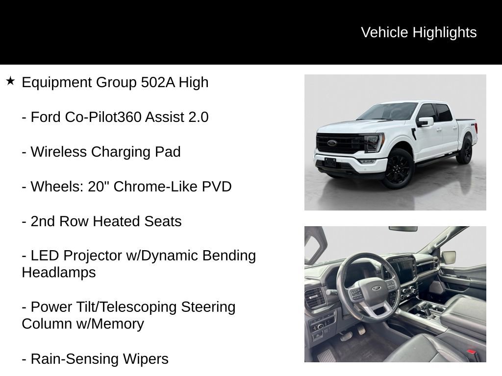 Certified 2023 Ford F150 Lariat w/ Equipment Group 502A High AWD/4WD image 16