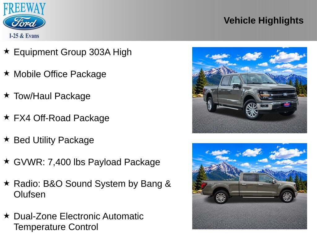 Certified 2025 Ford F150 XLT w/ Equipment Group 303A High AWD/4WD image 4