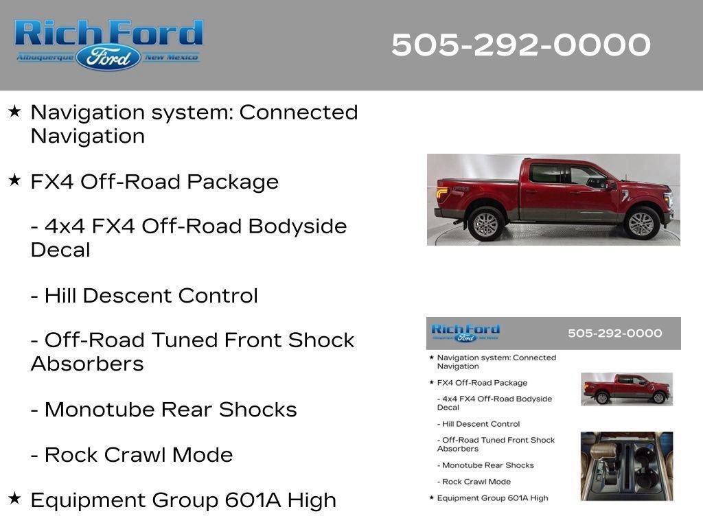 Certified 2025 Ford F150 King Ranch w/ FX4 Off-Road Package AWD/4WD image 39