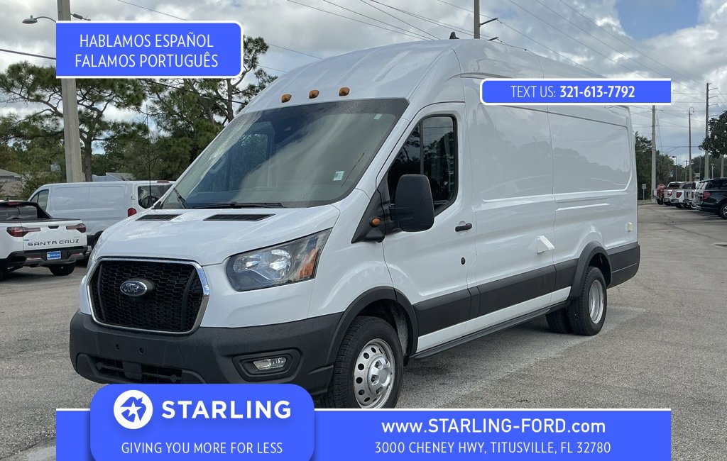 Certified 2023 Ford Transit 350 148 High Roof Extended DRW w/ Load Area Protection Package