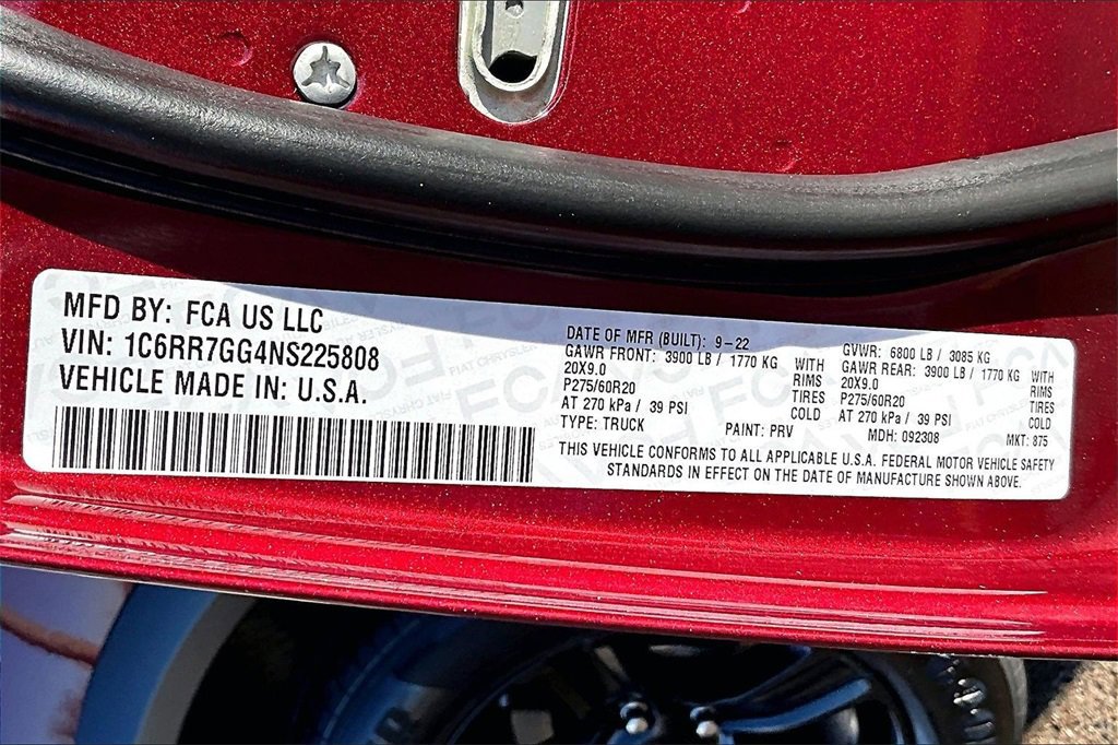 Used 2022 RAM 1500 Classic Warlock w/ Electronics Group image 36