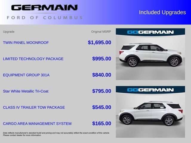 Certified 2023 Ford Explorer Limited w/ Limited Technology Package AWD/4WD image 39
