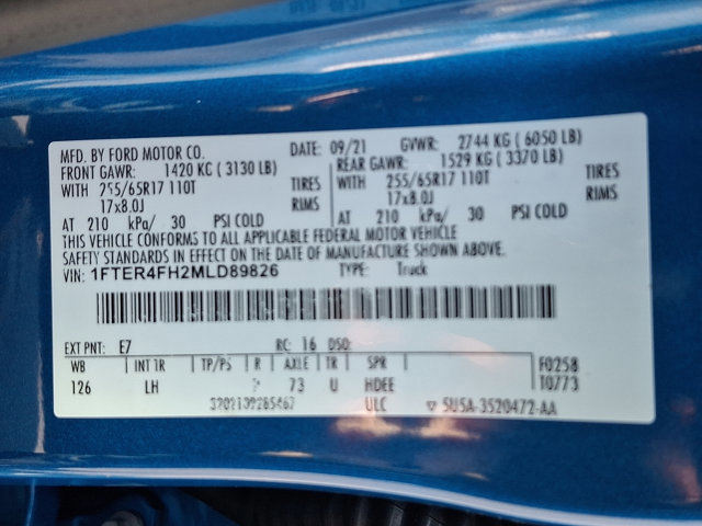 Certified 2021 Ford Ranger XLT w/ Equipment Group 301A Mid image 27