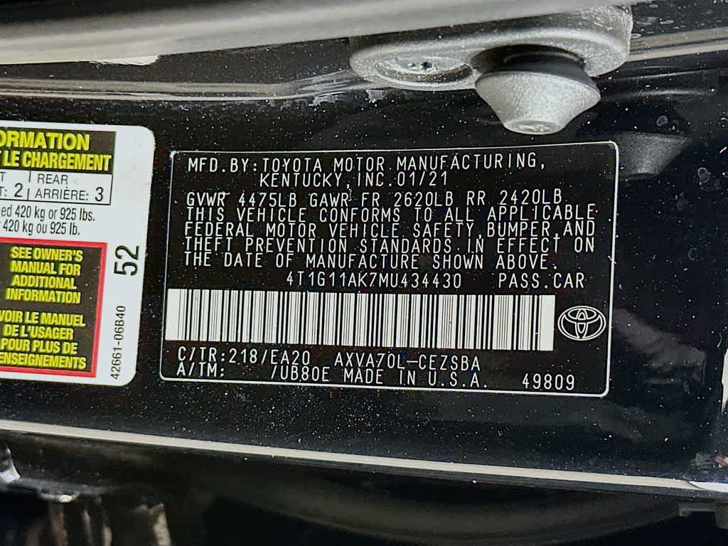 Used 2021 Toyota Camry SE FWD image 22