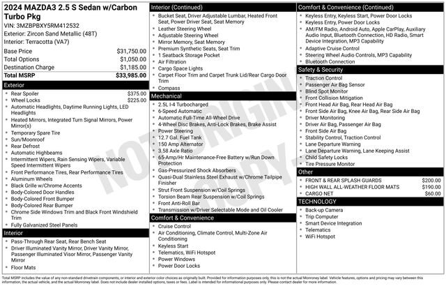 Used 2024 MAZDA MAZDA3 s image 37