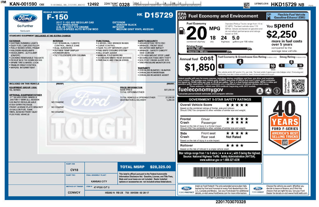 Certified 2017 Ford F150 XL RWD image 25