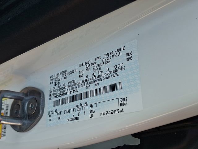 Certified 2023 Ford Escape ST-Line w/ Tech Pack #1 FWD image 27