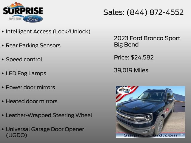 Certified 2023 Ford Bronco Sport Big Bend w/ Convenience Package AWD/4WD image 18