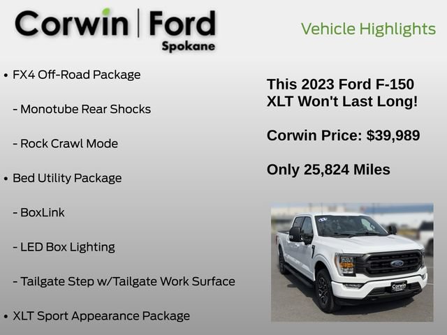 Certified 2023 Ford F150 XLT w/ Equipment Group 302A High AWD/4WD image 25