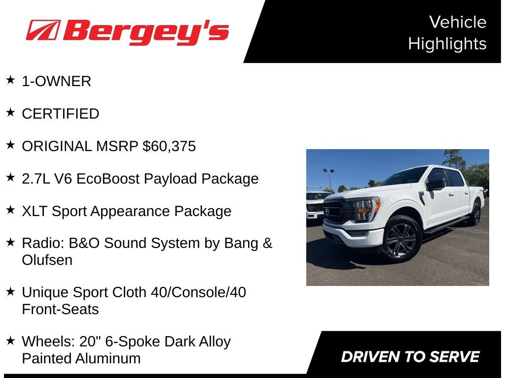 Certified 2023 Ford F150 XLT w/ Equipment Group 302A High image 7