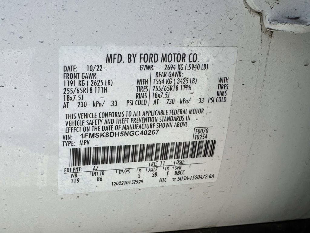 Certified 2022 Ford Explorer XLT AWD/4WD image 26
