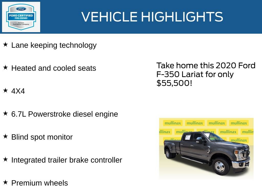 Certified 2020 Ford F350 Lariat w/ Lariat Ultimate Package AWD/4WD image 23
