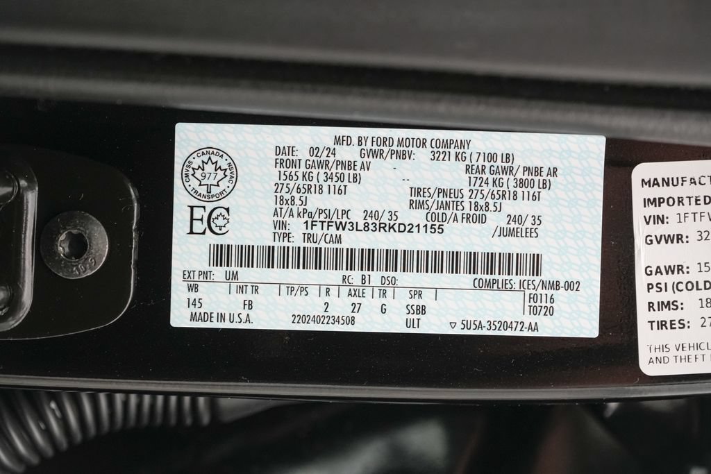 Certified 2024 Ford F150 XLT w/ XLT Black Appearance Package AWD/4WD image 24