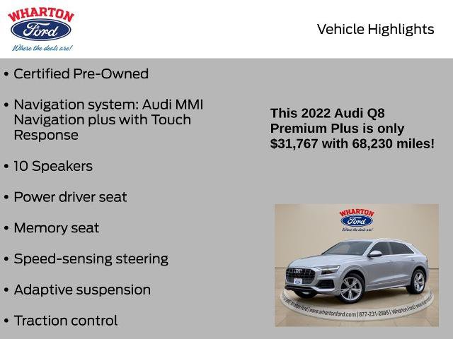 Used 2022 Audi Q8 Premium Plus AWD/4WD image 5