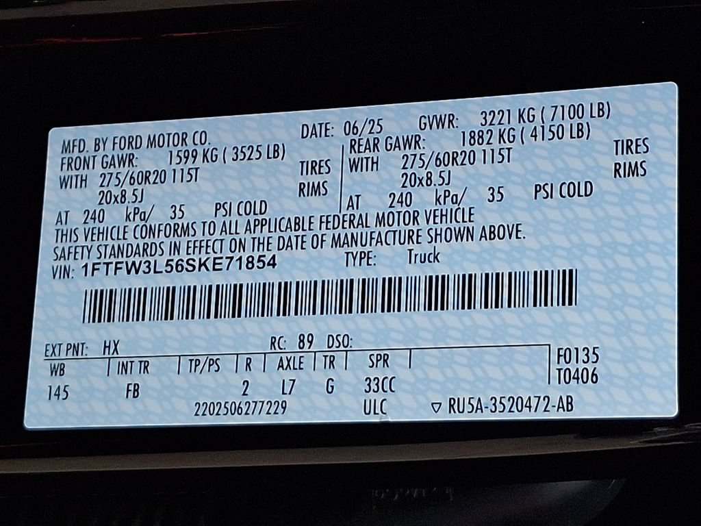 Certified 2025 Ford F150 XLT w/ Equipment Group 302A MID AWD/4WD image 29