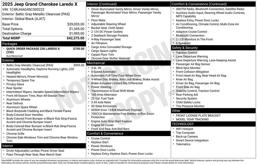 Used 2025 Jeep Grand Cherokee Laredo X image 31