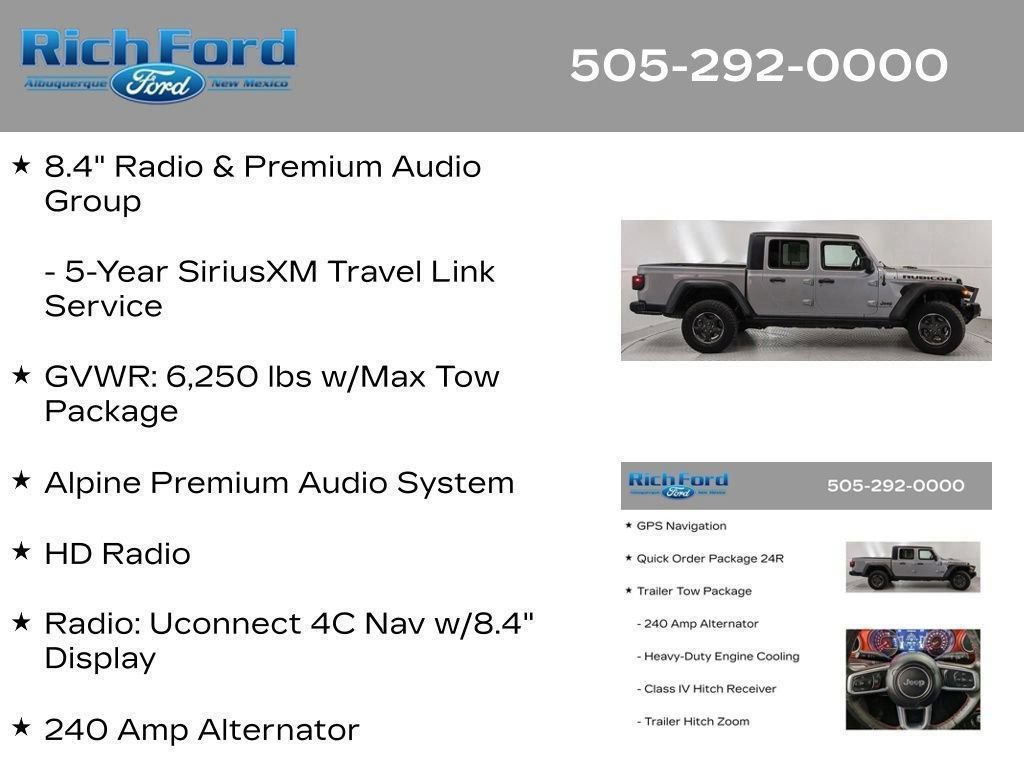 Used 2021 Jeep Gladiator Rubicon AWD/4WD image 57
