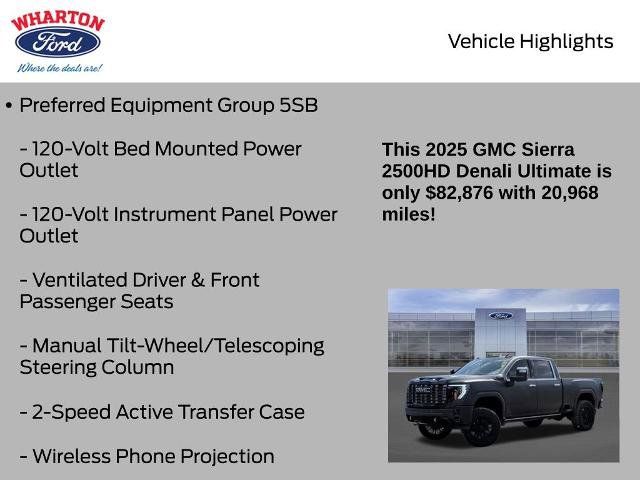 Used 2025 GMC Sierra 2500 Denali Ultimate AWD/4WD image 21
