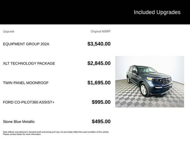 Certified 2023 Ford Explorer XLT w/ Equipment Group 202A image 6