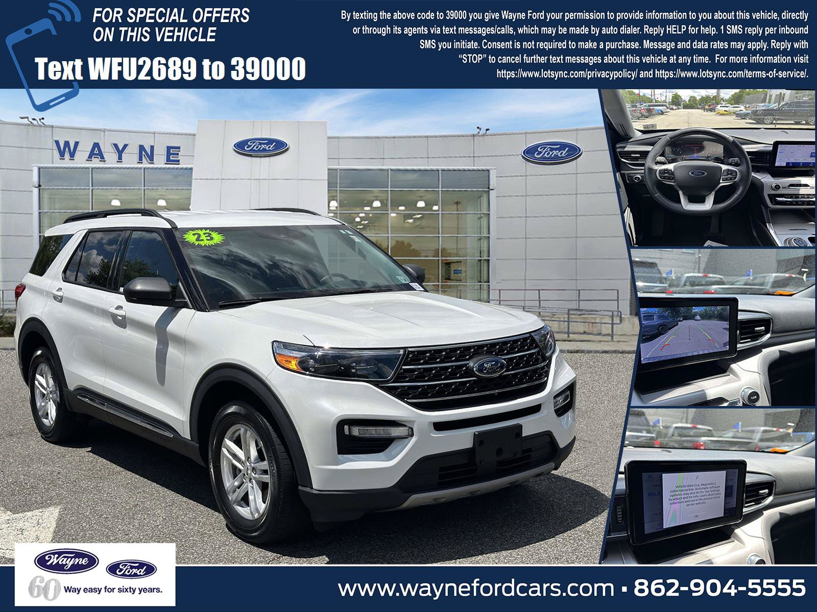 Certified 2023 Ford Explorer XLT w/ Equipment Group 202A