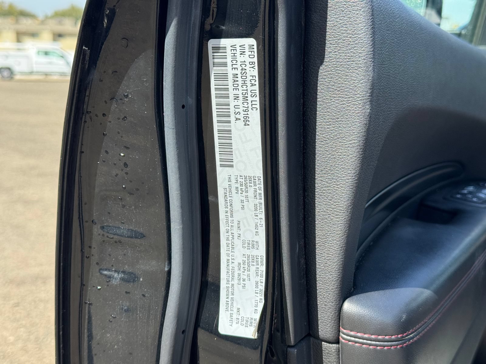 Used 2021 Dodge Durango R/T w/ Blacktop Package RWD image 13