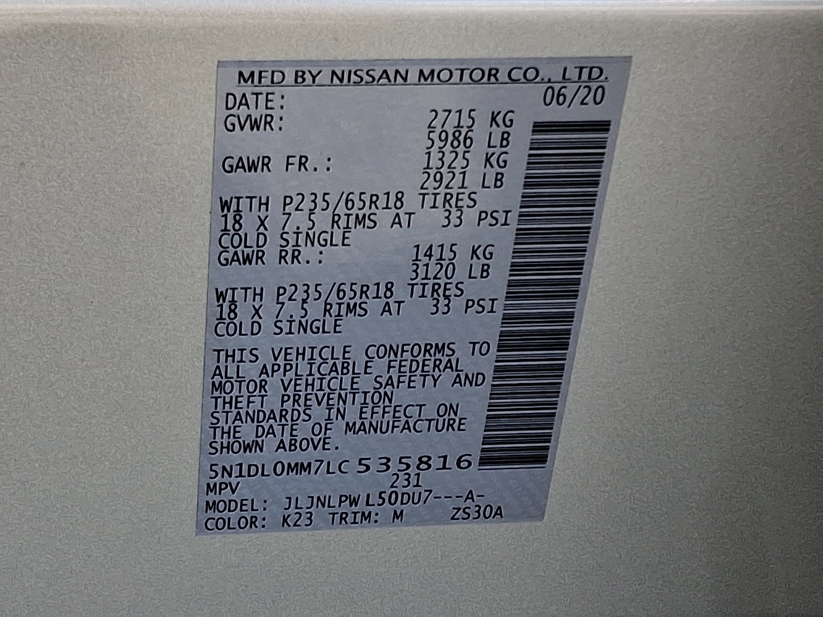 Used 2020 INFINITI QX60 Pure image 27