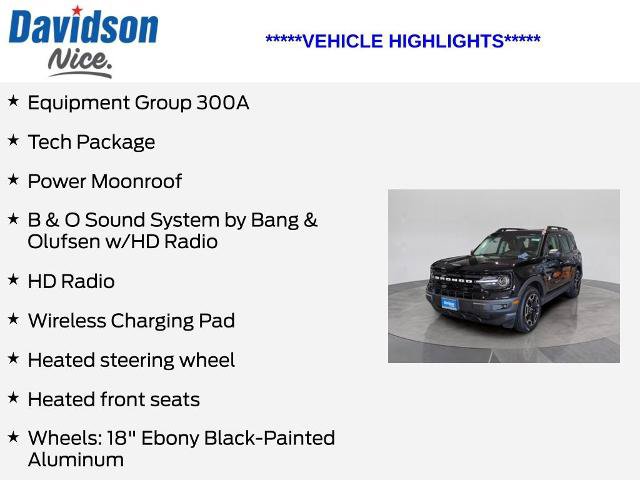 Certified 2023 Ford Bronco Sport Outer Banks w/ Tech Package AWD/4WD image 5