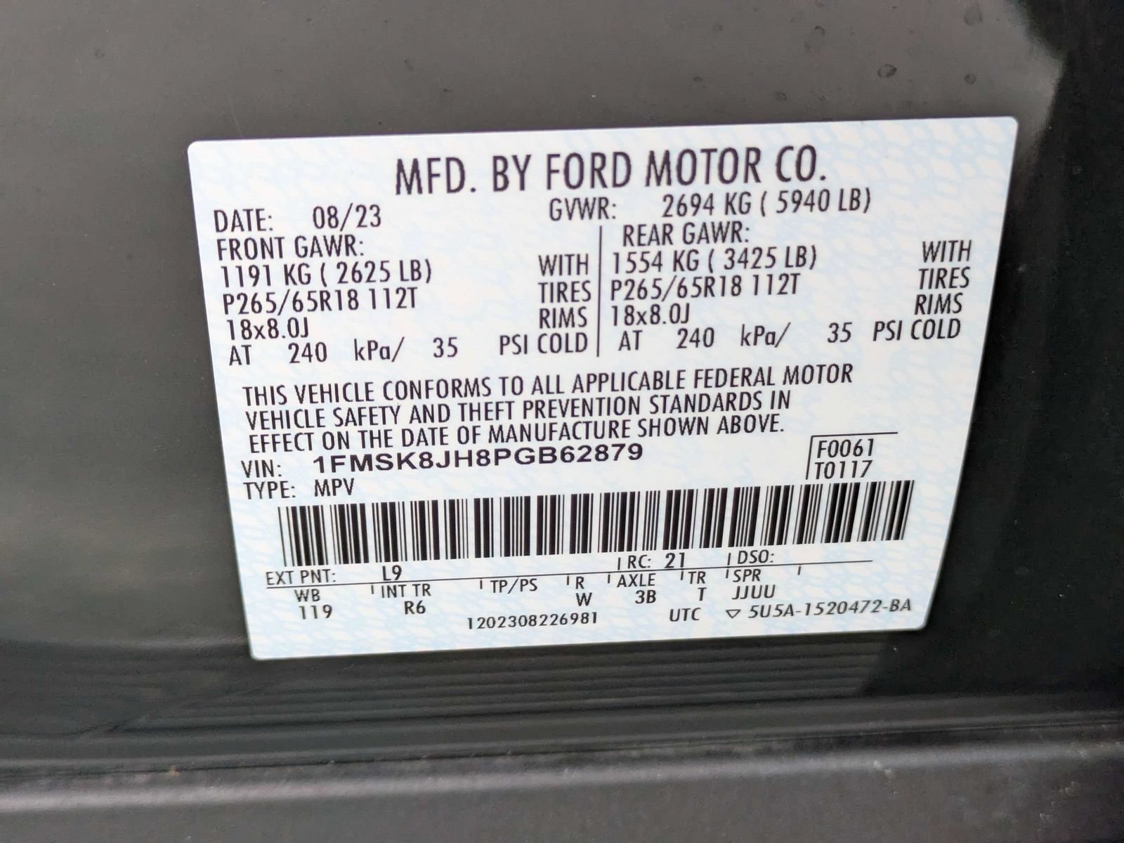 Certified 2023 Ford Explorer Timberline AWD/4WD image 17