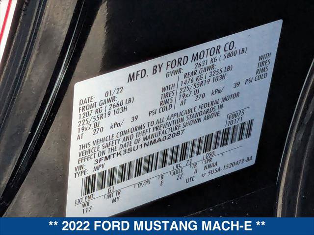 Certified 2022 Ford Mustang Mach-E Premium AWD/4WD image 24