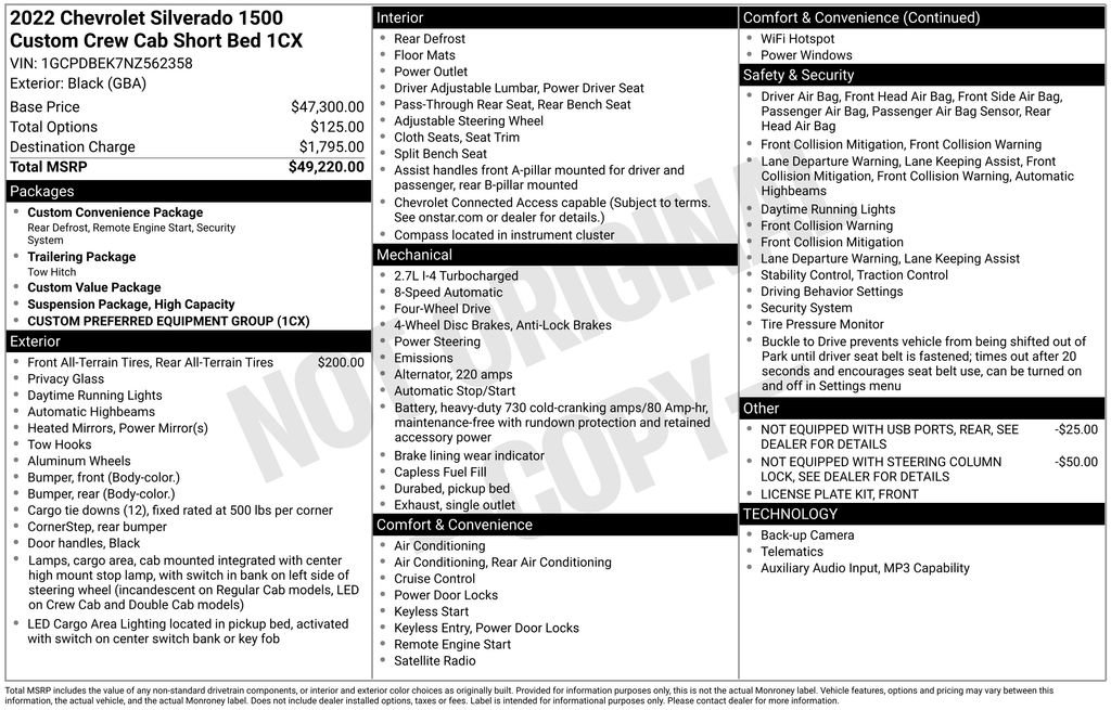 Used 2022 Chevrolet Silverado 1500 Custom AWD/4WD image 22